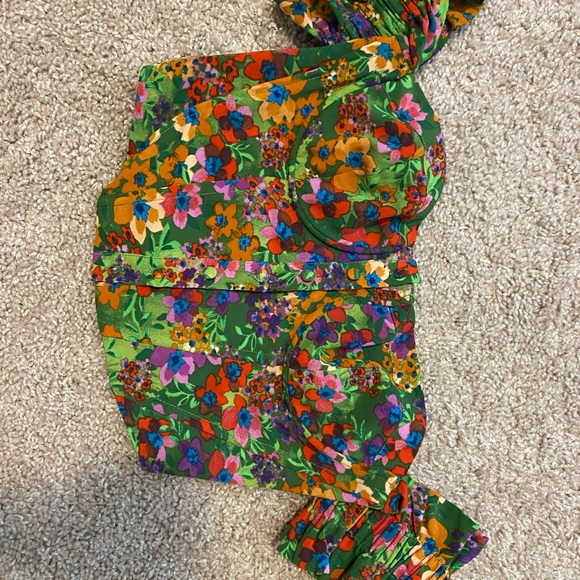 ASTR the Label Print Off Shoulder Corset Top - Picture 5 of 10